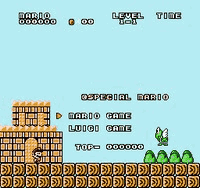 Special Mario Title Screen
